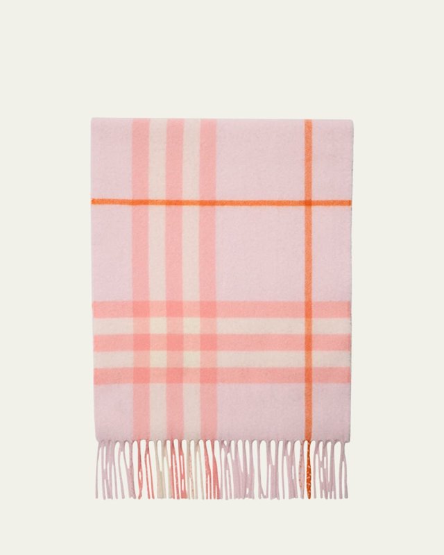 Giant Check Cashmere Scarf